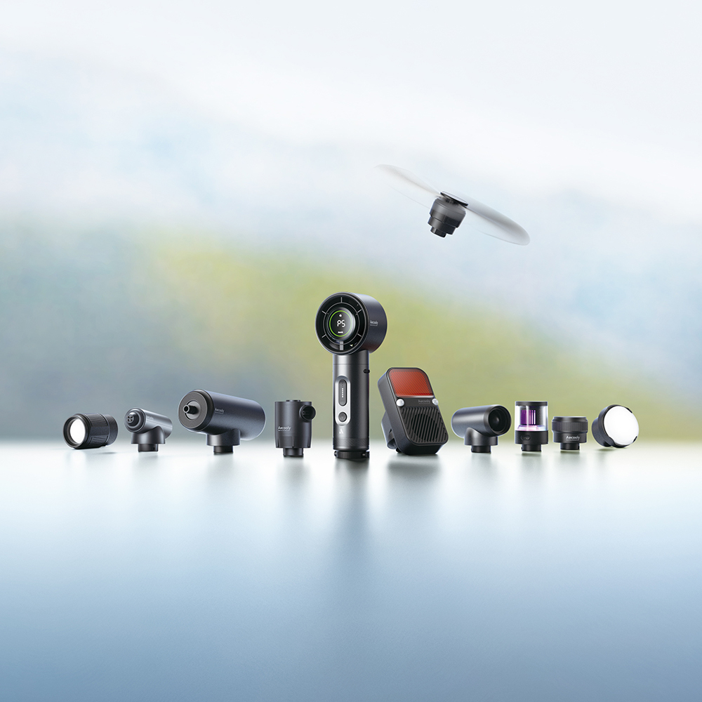 Aecooly OK01 11 in 1 Modular Camping Set Flashlight Compressor Powerbank Alarm Mode etc. - 14