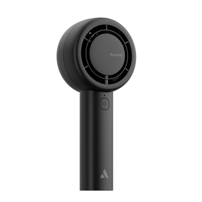Aecooly PB01-A Portable Hand Cooler Fan with Internal Spiral Dual Ring Airflow Technology and 5 Speed ​​Settings Black