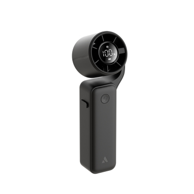 Aecooly PF04 Portable Hand Fan with Digital LED Display and 5 Speed ​​Settings Black