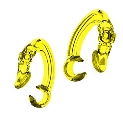 Airpods Zore Earhook Headphone Holder Apparatus Yellow