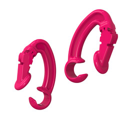 Airpods Zore Earhook Headphone Holder Apparatus Dark Pink