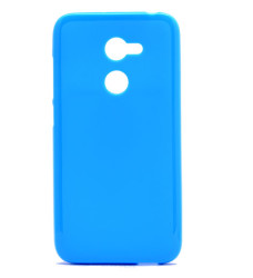 Alcatel A3 Kılıf Zore Süper Silikon Kapak Mavi