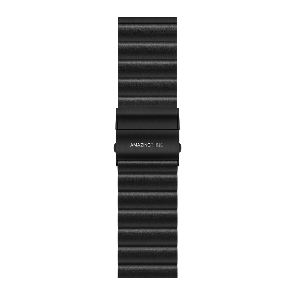 Amazing Thing Glamor Sense Leather Band Compatible with Apple Watch Series - 5