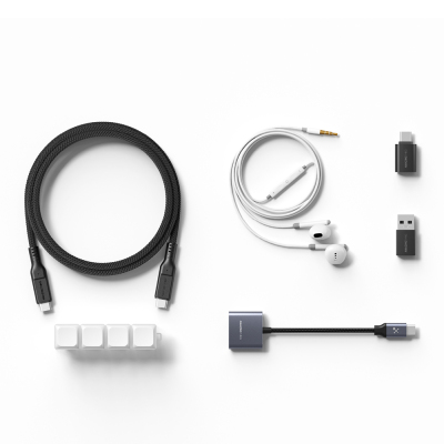 Amazingthing 5-in-1 Portable Tablet Accessories Campus Kit Siyah-Beyaz