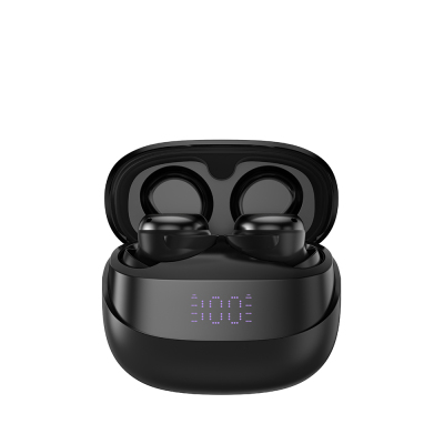 Amazingthing Amazsound Lite Dijital LED Göstergeli Kulak İçi Bluetooth Kulaklık v5.4 Siyah