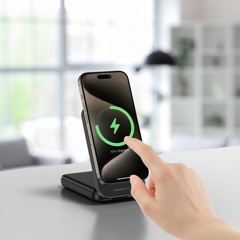 Amazingthing Thunder Pro Mag 6in1 PD22.5W Foldable Stand Wireless Power Bank 8000mAh - 13