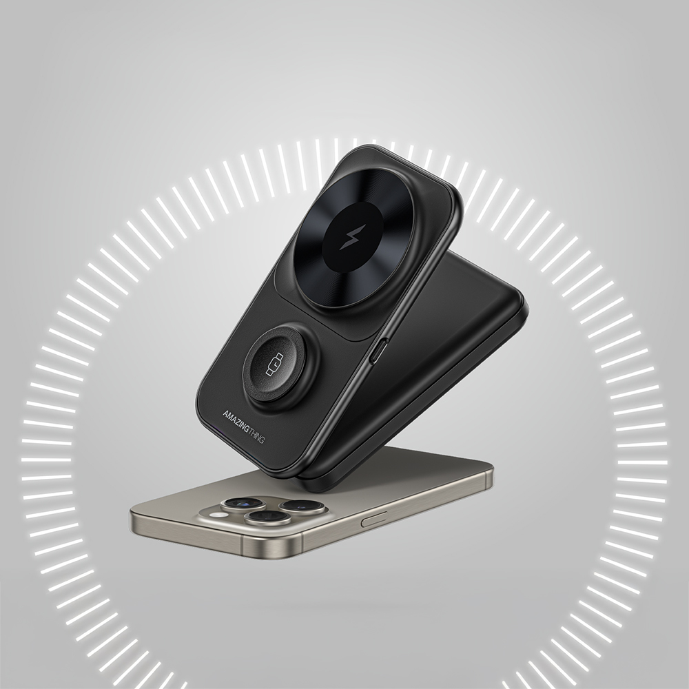 Amazingthing Thunder Pro Mag 6in1 PD22.5W Foldable Stand Wireless Power Bank 8000mAh - 16