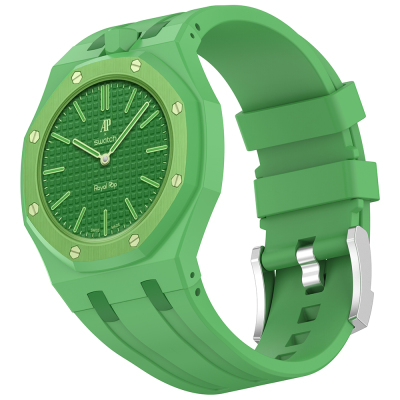 AP-Swatch Royal Pop 12 Zore KRD-158 Silikon Kordon Yeşil