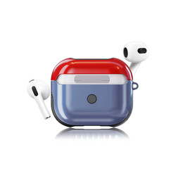 Apple Airpods 3. Generation Case Zore Shockproof Silicon Blue-Red