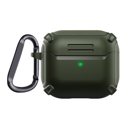 Apple Airpods 3. Nesil Case Zore Airbag 26 Silicon Dark Green