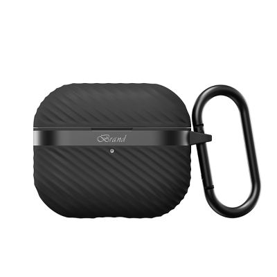Apple AirPods 3. Nesil Kılıf M-Safe Şarj Özellikli Mutural Jiguang Serisi Silikon Kapak Siyah