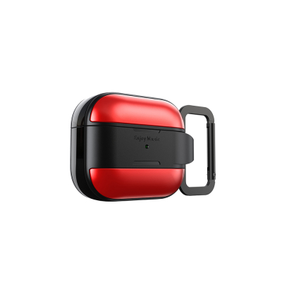 Apple AirPods 3. Nesil Kılıf M-Safe Şarj Özellikli Mutural Meiwo Serisi Kapak Kırmızı