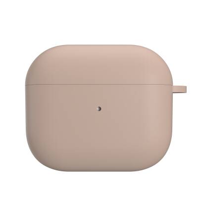 Apple Airpods 3. Nesil Kılıf Yumuşak Dokunuşlu Likit Silikon Tasarımlı Lisanslı Switcheasy Skin Kapak Pembe