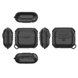 Apple Airpods 3. Nesil Zore Airbag 16 Silicon 1-1 Waterproof Case Black