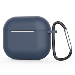 Apple Airpods 3. Nesil Zore Airbag 28 Silicon Case Navy blue