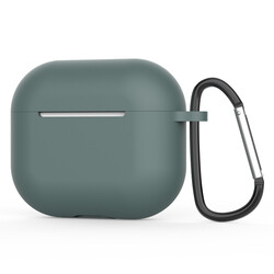 Apple Airpods 3. Nesil Zore Airbag 28 Silicon Case Dark Green