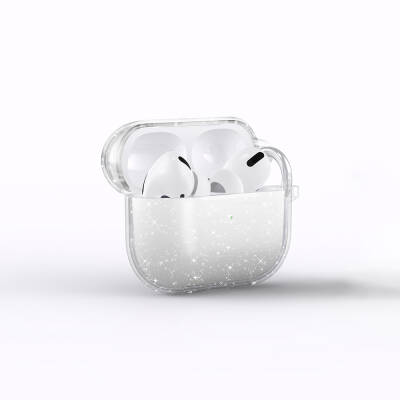 Apple Airpods 3. Nesil Zore Allstar Airbag 32 Parlayan Simli Saydam Renkli Kılıf Şeffaf