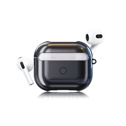 Apple Airpods 3. Nesil Kılıf Zore Shockproof Silikon Siyah