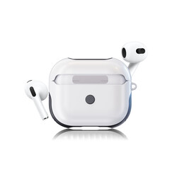 Apple Airpods 3. Nesil Kılıf Zore Shockproof Silikon Beyaz