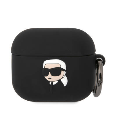 Apple Airpods 3rd Generation Case Karl Lagerfeld Original Licensed Karl 3D Silicone Cover Black