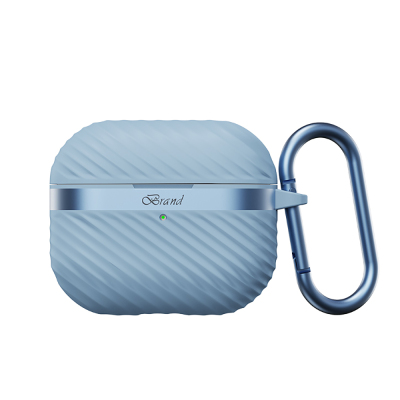 Apple AirPods 3rd Generation Case with M-Safe Charging Function, Mutural Jiguang Series Silicone Cover Açık Mavi