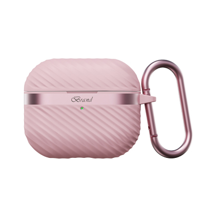 Apple AirPods 3rd Generation Case with M-Safe Charging Function, Mutural Jiguang Series Silicone Cover Pink