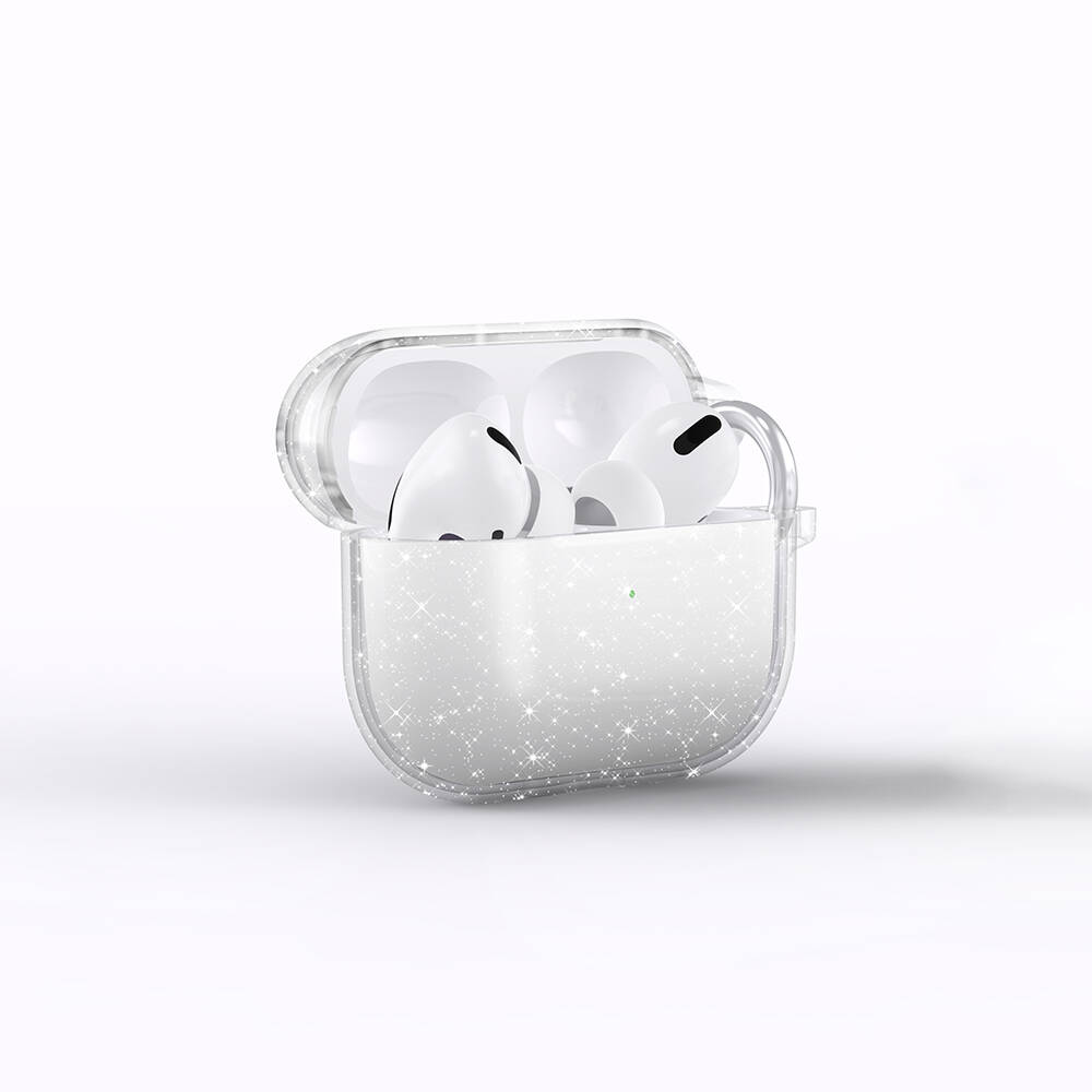 Apple Airpods 3rd Generation Zore Allstar Airbag 32 Shining Glitter Transparent Colored Case - 4