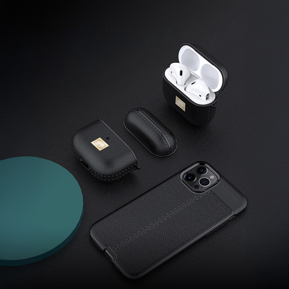 Apple Airpods 4 Case Leather Look Wlons Case with Hanger - 5