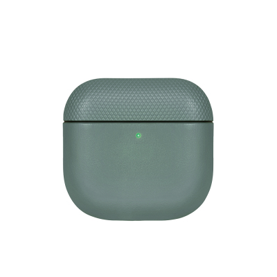 Apple AirPods 4 Case Qi M-Safe Charging Native Union RE Classic Series Faux Leather Cover Green
