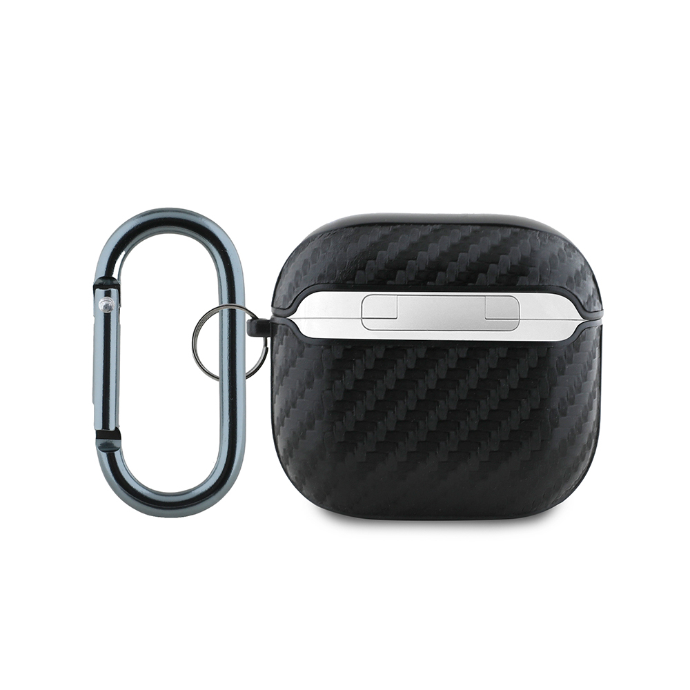 Apple Airpods 4 Case Redbull Original Licensed PU Carbon Fiber Designed Hanger Cover - 3