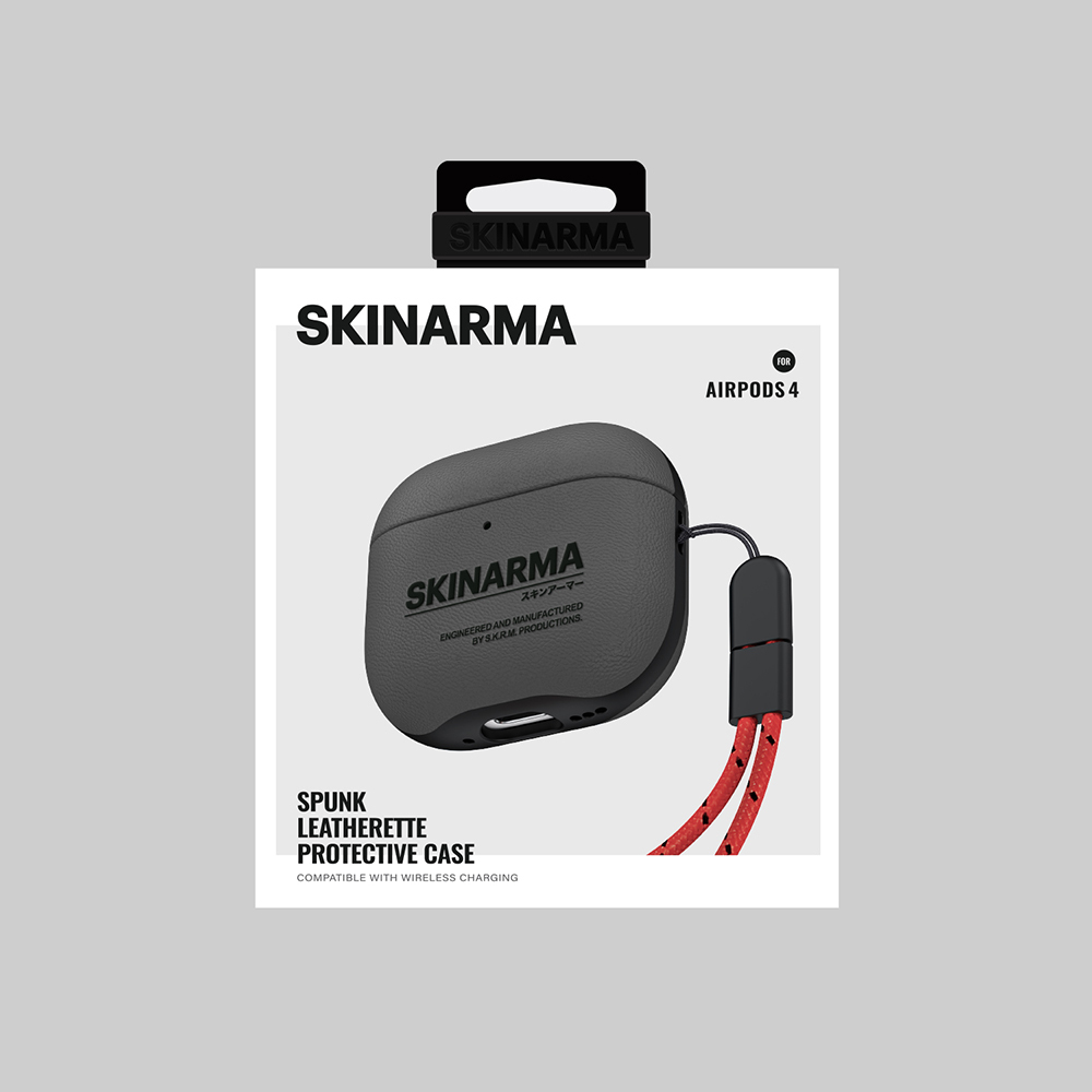 Apple Airpods 4 Case SkinArma PU Leather Design Spunk Case - 10