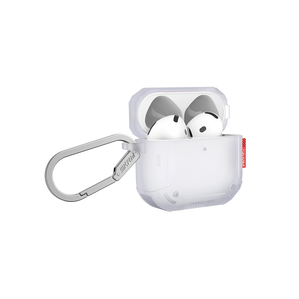 Apple Airpods 4 Kılıf Airbagli Yivli Köşe Tasarımlı 360 Derece Tam Koruma Skinarma Mecha CE Kılıf - 9