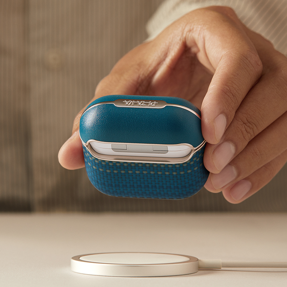 Apple Airpods 4 Kılıf Aramid Fiber Pitaka Tactile Woven Sunset-Moonrise Serisi Kapak - 24