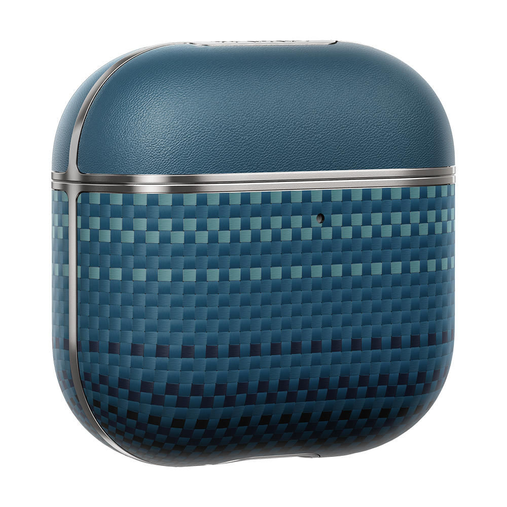 Apple Airpods 4 Kılıf Aramid Fiber Pitaka Tactile Woven Sunset-Moonrise Serisi Sunset Kapak - 12