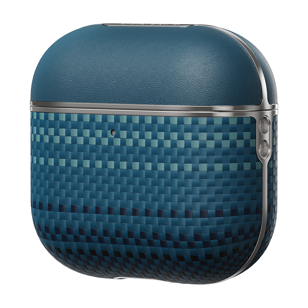 Apple Airpods 4 Kılıf Aramid Fiber Pitaka Tactile Woven Sunset-Moonrise Serisi Sunset Kapak - 18