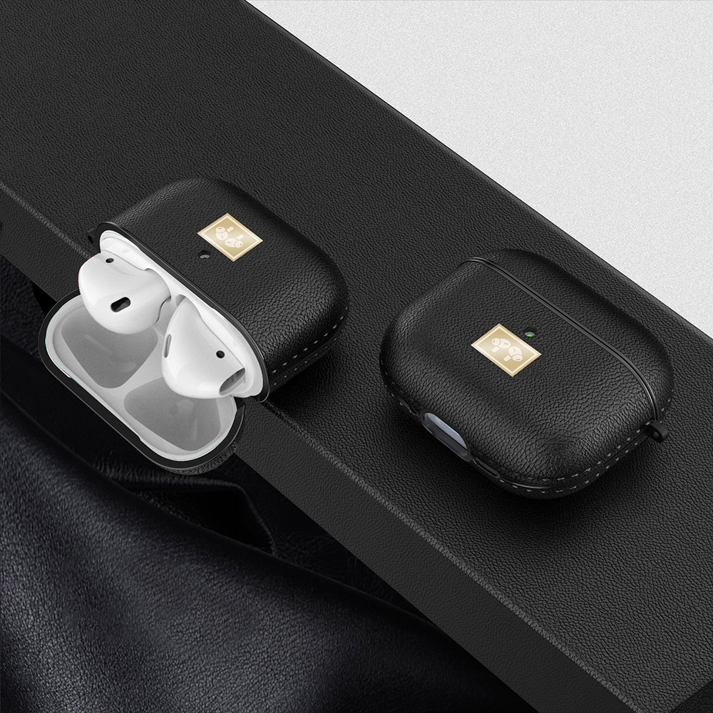 Apple Airpods 4 Kılıf Deri Görünümlü Askı Aparatlı Wlons Kılıf - 14