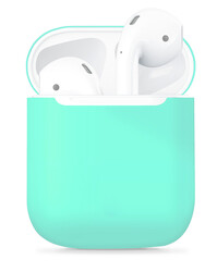 Apple Airpods Case Zore Airbag 13 Silicon Turquoise