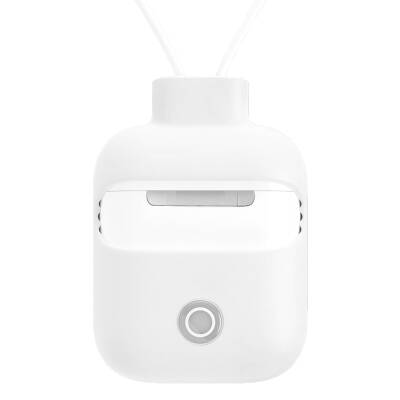 Apple Airpods Kılıf Boyun Askılı Jelly Bean Tasarımlı Lisanslı Switcheasy ColorBuddy Kapak Beyaz
