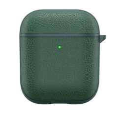 Apple Airpods Kılıf Wiwu Calfskin Kılıf Yeşil