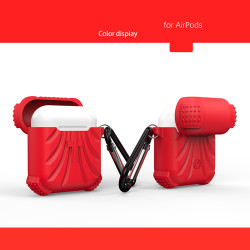 Apple Airpods Kılıf Zore Airbag 01 Silikon Kırmızı