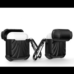Apple Airpods Kılıf Zore Airbag 01 Silikon Siyah