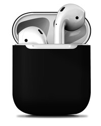 Apple Airpods Kılıf Zore Airbag 13 Silikon Siyah