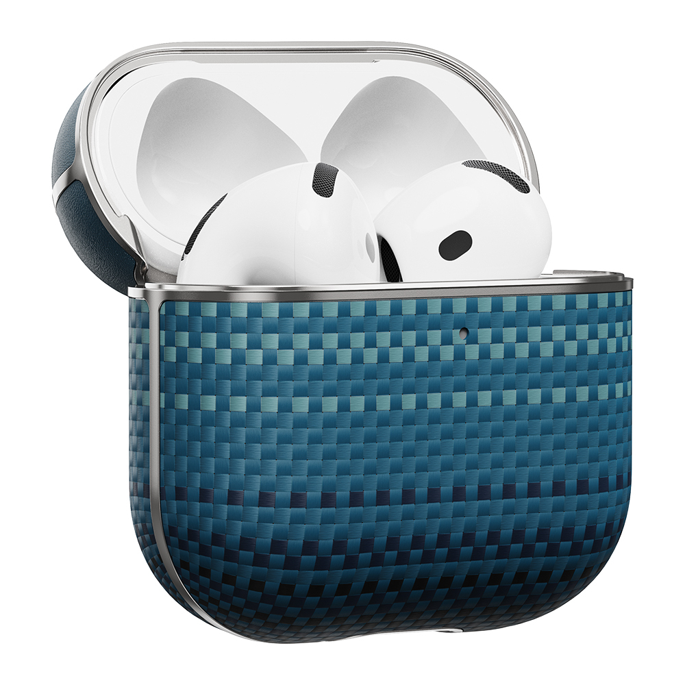 Apple Airpods Pro 2 Case Aramid Fiber Pitaka Tactile Woven Sunset-Moonrise Series Sunset Cover - 5