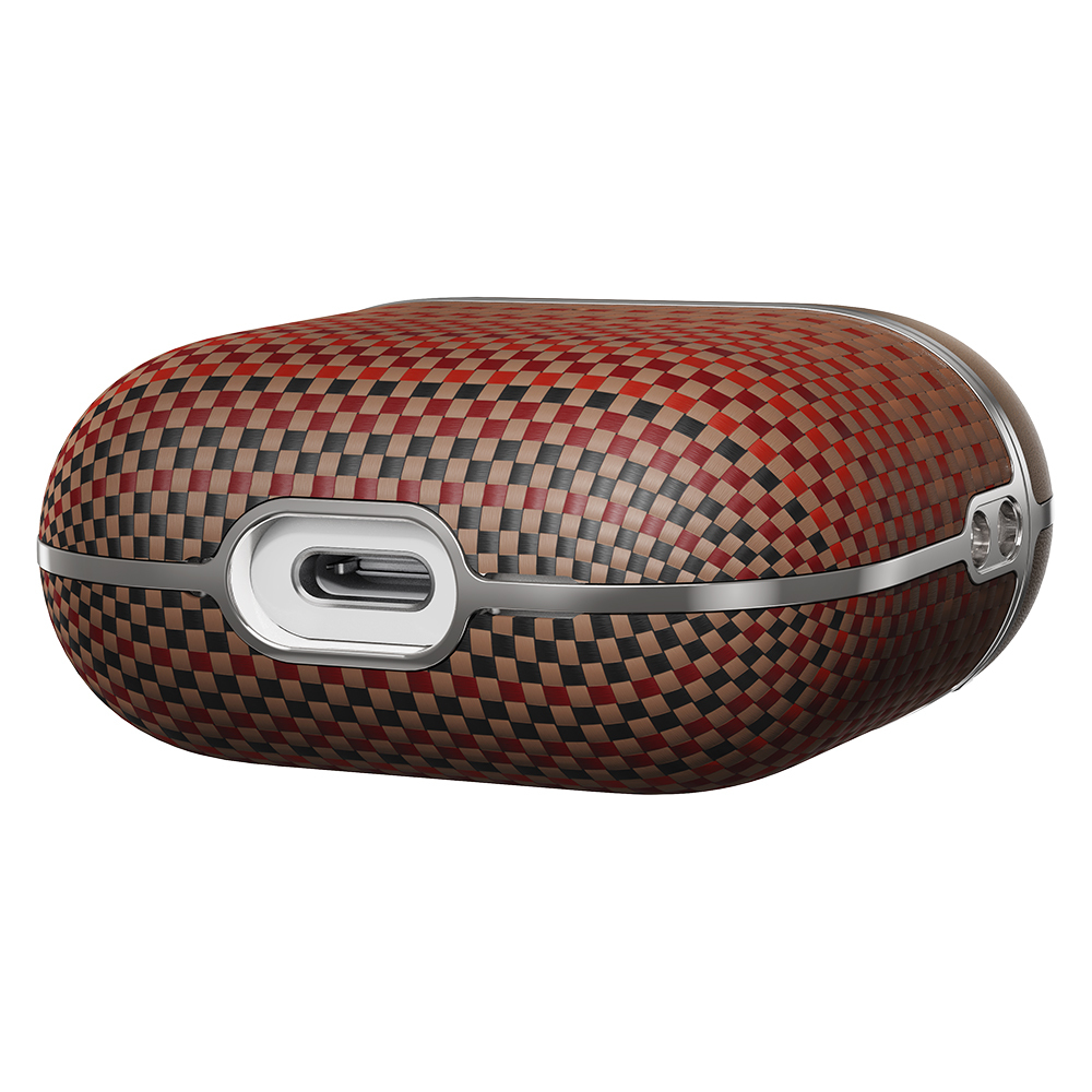 Apple Airpods Pro 2 Case Aramid Fiber Pitaka Tactile Woven Sunset-Moonrise Series Sunset Cover - 15