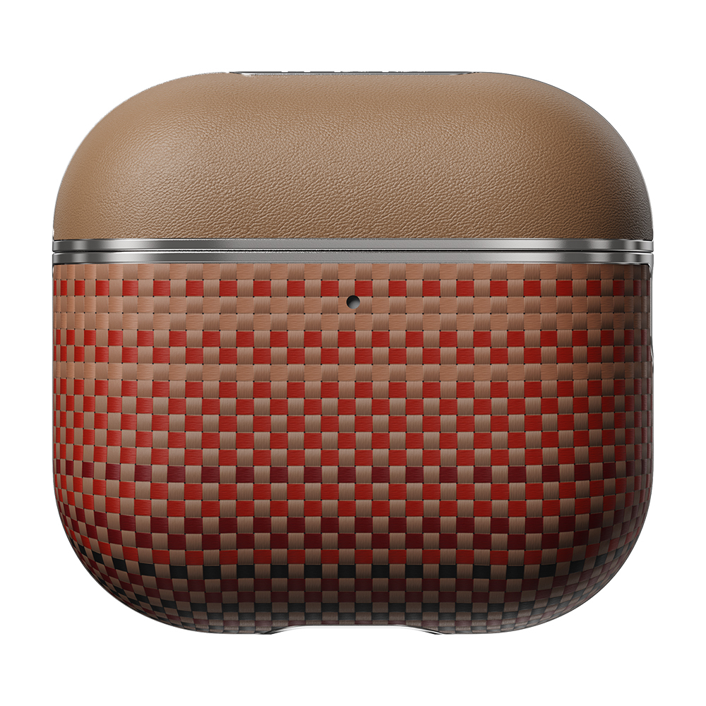 Apple Airpods Pro 2 Case Aramid Fiber Pitaka Tactile Woven Sunset-Moonrise Series Sunset Cover - 17