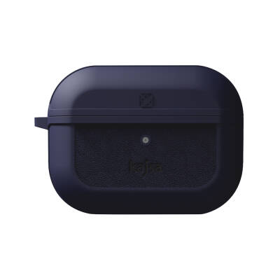 Apple Airpods Pro 2 Case Kajsa Luxe Collection Wireless Charging Compatible Case Navy blue