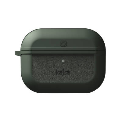 Apple Airpods Pro 2 Case Kajsa Luxe Collection Wireless Charging Compatible Case Olive