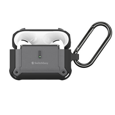 Apple Airpods Pro 2 Case with Hanger, Robust Design, Licensed Switcheasy Guardian Cover Grey