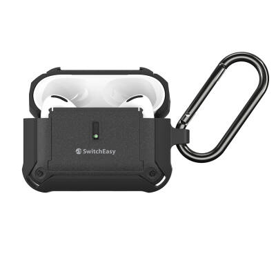 Apple Airpods Pro 2 Case with Hanger, Robust Design, Licensed Switcheasy Guardian Cover Black