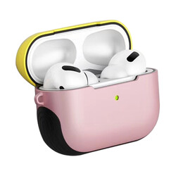 Apple Airpods Pro Case Zore Shockproof Silicon Pembe-Sarı
